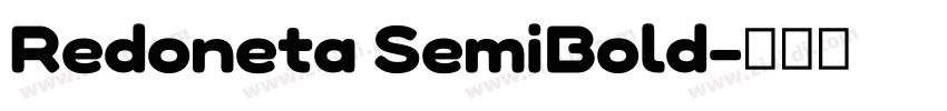 Redoneta SemiBold字体转换